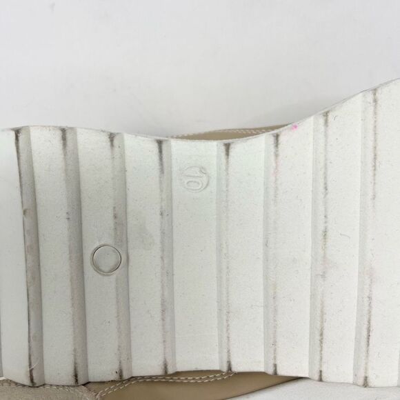 Madden Girl Angiee Sneakers Womens 10 Beige Lace-Up Platform Round Toe - Picture 8 of 11